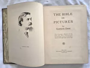 1934 The Bible In Pictures by Gustave Dore, h/c Leather Bound - Picture 1 of 21