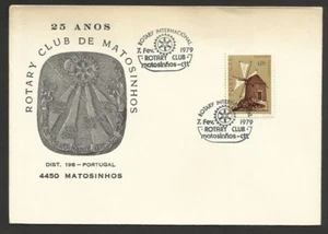 Portugal 1979 Rotary Club Matosinhos 25th anniversary event postmark cover - Picture 1 of 1