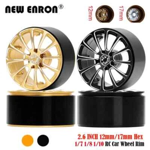 Offset -7.5 2.6 Beadlock 12/17MM Hex Wheel Rim For 1/7 1/8 MK07 Axial Yeti Ryft - Picture 1 of 14