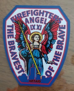 91101 ArtAid Feuerwehrmann Engel Bravest Of The Brave Aufkleber 343 (5") - Bild 1 von 1