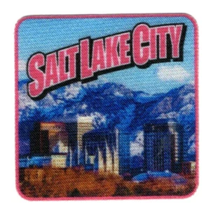 SALT LAKE CITY Iron On Printed Patch Utah - Picture 1 of 1