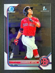 EDUARDO LOPEZ 2022 Bowman 1st Bowman Chrome BCP-134 Boston Red Sox - Bild 1 von 2