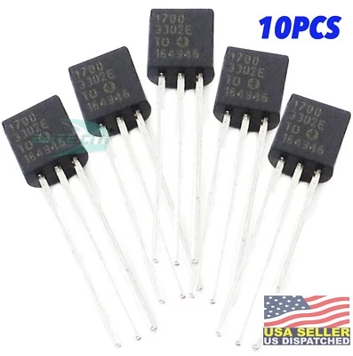 10pcs MCP1700-3302E/TO MCP1700 MICROCHIP Fixed LDO Voltage Regulator  - Image 1 of 4