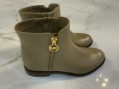NEW Michael Kors Lainey Leather Ankle Boot Beige/Tan - Image 1 of 4