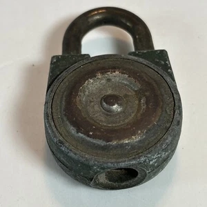 Vintage Tool Steel Padlock Lock No Keys Locked T177 - Picture 1 of 7