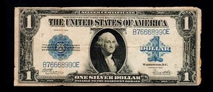 $1 1923 Large Size Silver Certificate Note Blue Seal Free Shipping (a16) - Picture 1 of 2