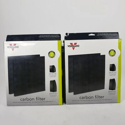 SET OF 2 Vornado Disposable Carbon Filter 2-Pack MD1-0023 Genuine NEW (4 Total) - Image 1 of 3