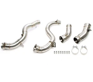 Juego de tubos de tubo de bajada de acero inoxidable TA Technix para Mercedes GLC63 C63 AMG V8 M177 - Imagen 1 de 2