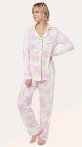 The Cats Pajamas Emma Rose Pima Knit Capri Set Women's Size Medium 2 pc Set - Picture 1 of 11