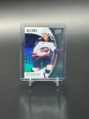 2023-24 Upper Deck Allure #43 Johnny Gaudreau Black Rainbow Columbus Blue Jacket - Image 1 of 2