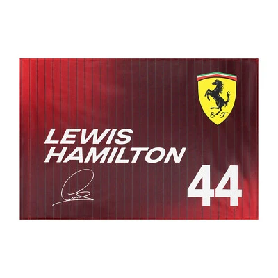 2025 Scuderia Ferrari F1 Lewis Hamilton Flag - Image 1 of 2
