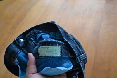 Vintage Wrangler Jeans 32x34 Made in USA Black Cowboy Western Rodeo 13MWZUF - Image 1 of 4