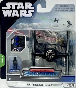 Star Wars Micro Galaxy Squadron Series 3 First Order TIE Fighter #0058 New - Picture 1 of 2