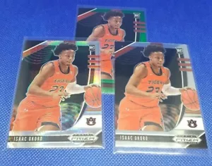 2020-21 Prizm Draft Picks Isaac Okoro Silver - Green - Base Rookie 3 Card LOT - Picture 1 of 7