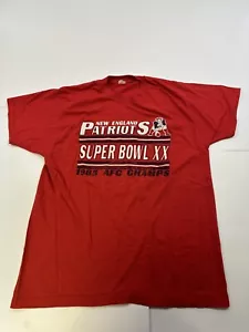 De colección 1986 New England Patriots, New Orleans Superbowl XX Pantalla Estrellas Rojo - Imagen 1 de 7