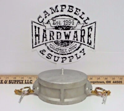 Camlock 4" Female Camlock Dust Cap Aluminum Tanker Septic Fluid - Image 1 of 4