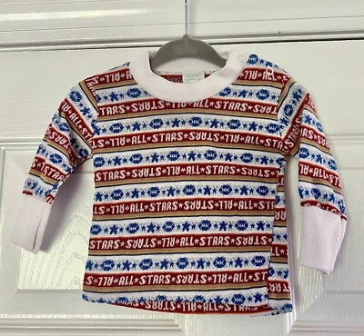 Vintage Toddletime JC Penney All Stars Football Sweater Sports Baby Size 1/2 - Image 1 of 4