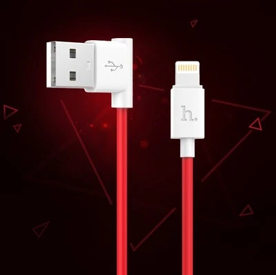 4 Ft/1.2 M Long iPhone 12/11/X/8/7/6/SE/5 L-Shaped USB Charger Cable - Image 1 of 4