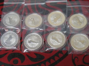 2015 1 oz Silver Australia Kookaburra 25th Anniversary Perth Mint. 8 x1 oz coins - Picture 1 of 4