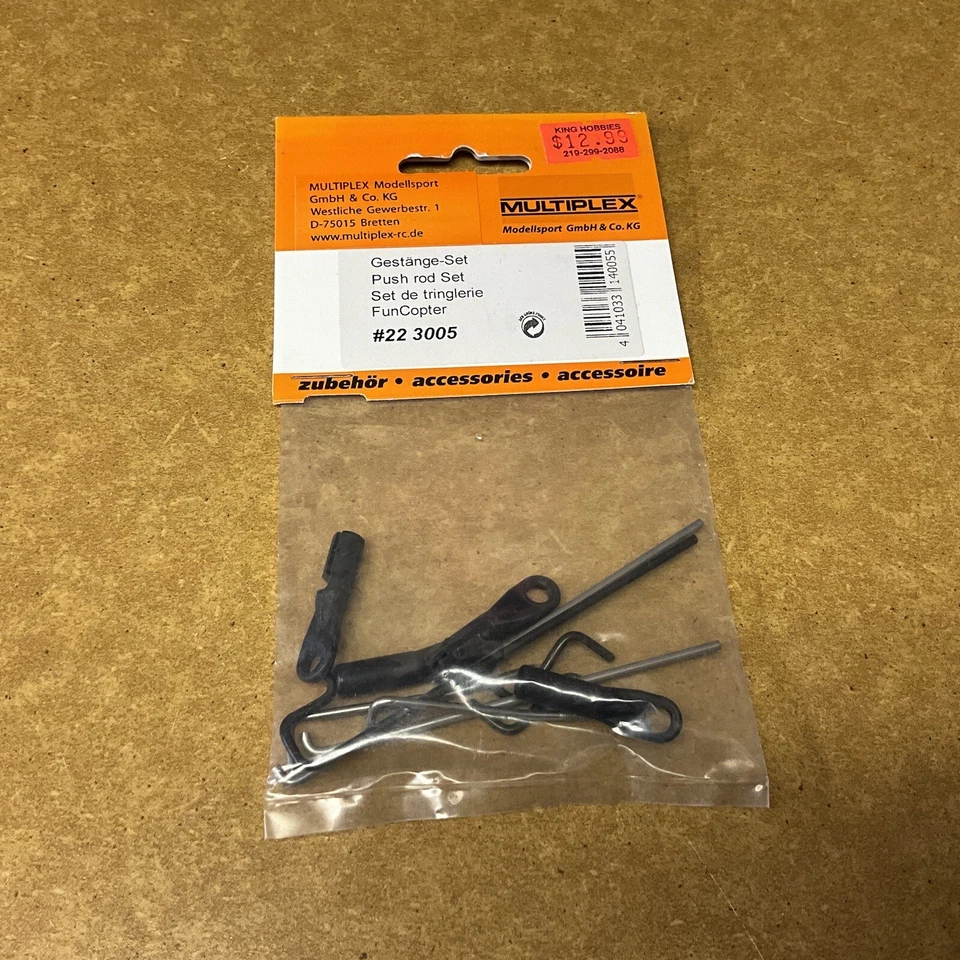 Juego de varillas de empuje Multiplex (22 3005) nuevo en caja Foto 1 de 1