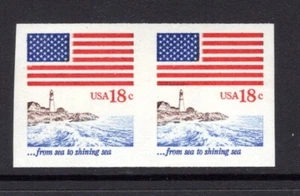 1891a  1981 18 Cent Imperf Coil Pair VFNH SCV $18 - Picture 1 of 2