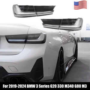 Luces traseras LED de lente transparente de 4 piezas para BMW Serie 3 G20 330 M340 G80 M3 2019-2024 - Imagen 1 de 9
