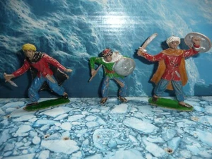 COMANSI SARACEN MOORS FIGURES LOT #2 ,RARE HARD TO FIND PLASTIC .DEA!!! - Picture 1 of 7