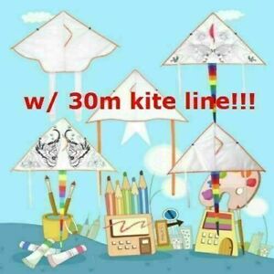 Kid Blank Kites DIY Painting Kite Outdoor Animal Kite kite + --us P2P5