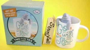 Taza infusor de silicio Go with the Flow Two para té MANATEA café Fred & Friends - Imagen 1 de 7