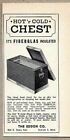 1946 Print Ad Hot R Cold Fiberglass Insulated Chests Eddon Co. Detroit,MI