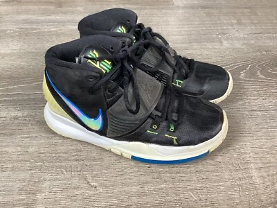 Nike Youth Kyrie 6 Boys Size 4.5Y Black Running Shoes Sneakers BQ5599-004 - Image 1 of 4