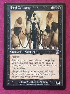 Magic The Gathering TIME SPIRAL SOUL COLLECTOR black card MTG - Picture 1 of 2
