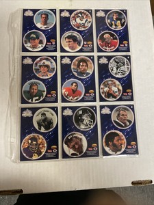 1994 Ted Williams Card Co. Roger Staubach's NFL Football POGS 18 cards set