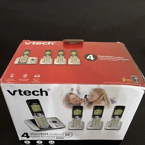 Cordless Phone System 4 Handsets VTech DECT 6.0  Digital Answering System CS5629 - Picture 1 of 3