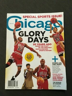 CHICAGO-magazine April 2011 special sports issue,bulls glory days BRAND NEW  - Image 1 of 2