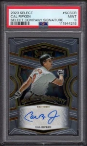 Béisbol Cal Ripken Jr Panini Select 2023 #SCS-CR Company firma calificado PSA 9 - Imagen 1 de 2