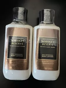 2 Pc Bath & Body Works Whiskey Reserve Body Lotion 8 oz New - Picture 1 of 1