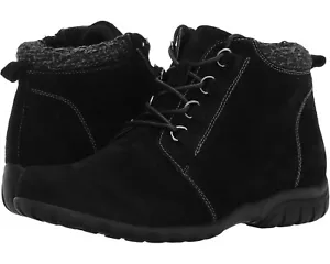 Botín Propét Z9818 Negro Gamuza Delaney Resistente al Agua Talla 8.5 EE - Imagen 1 de 7