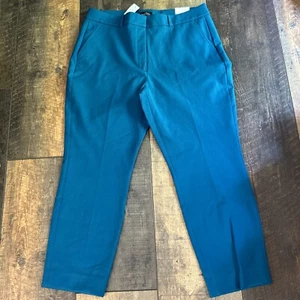 NWT White House Black Market Pants Size 14S The Slim Ankle Classic Stretch Teal - Picture 1 of 7
