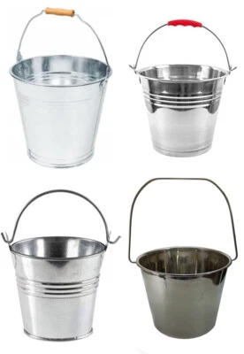 Metalleimer Eimer Zinkeimer Edelstahleimer Milcheimer Zinkeimer Wählbar - Bild 1 von 4