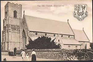 POSTCARD THE OLD CHURCH HUNTSTANTON C1908 - Picture 1 of 2