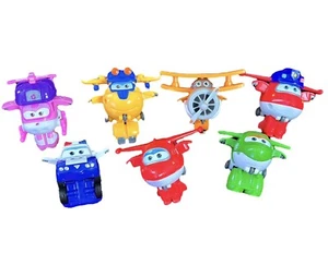 Lot of 7 - Super Wings Toys Transformer Planes Figures  Disney Pixar - Picture 1 of 1