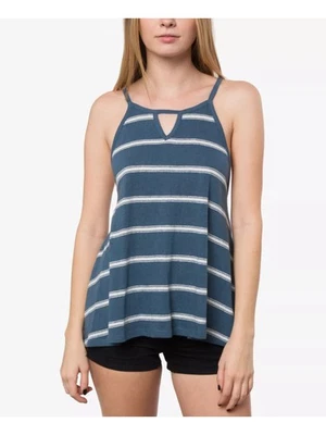 ONEILL Womens Blue Open Back Tie Back Spaghetti Strap Top Juniors S - Image 1 of 4