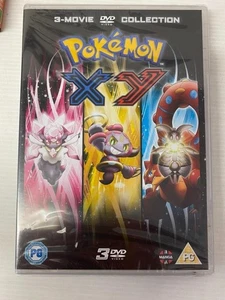 Pokemon X Y DVD - 3 MOVIE COLLECTION Sarah Natochenny DVD Top-quality - Picture 1 of 7