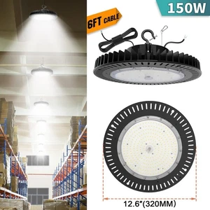 150W LED Shop Lighting Commercial Warehouse Gym High Bay Lights 22500LM 5000K - Picture 1 of 13