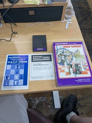 CHESS Intellivision RARE Purple Label Game 1982 Manual Box No Overlay - Image 1 of 4