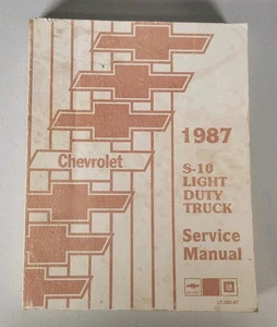 1987 CHEVROLET S-10 LIGHT DUTY TRUCK SERVICE MANUAL ST-369-87 - Bild 1 von 10