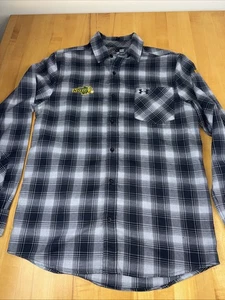 NDSU Bison Herren Größe Small kariert Under Armour Heat Gear Langarm Knopf - Bild 1 von 12