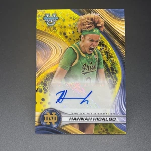 2024-25 Hannah Hidalgo Bowman’s Best Basketball Yellow Refractor Auto /75 - Picture 1 of 6