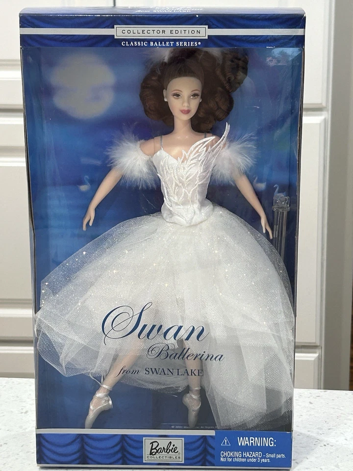 Bailarina Barbie Mattel Swan 2001 vintage del lago de los cisnes nueva en caja Foto 1 de 4